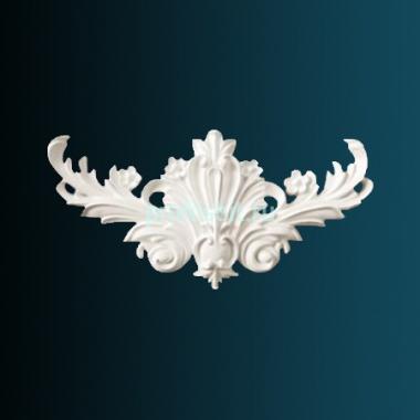 Декоративный орнамент Перфект G2168 135х270х25 мм белый полиуретан