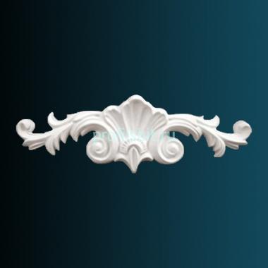 Декоративный орнамент Перфект G2171 98х300х33 мм белый полиуретан