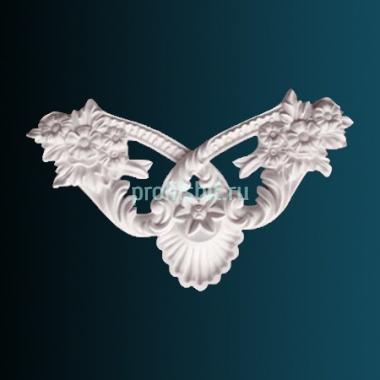 Декоративный орнамент Перфект G2193 292х490х42 мм белый полиуретан