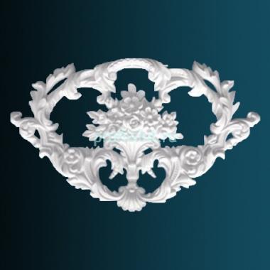 Декоративный орнамент Перфект G2212 187х300х25 мм белый полиуретан