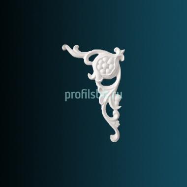 Декоративный орнамент Перфект G2313R 105х157х17 мм белый полиуретан