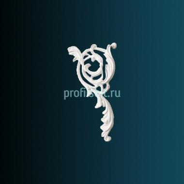 Декоративный орнамент Перфект G2323R 200х105х20 мм белый полиуретан