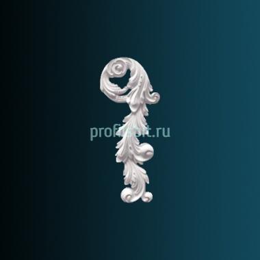 Декоративный орнамент Перфект G2327R 450х175х38 мм белый полиуретан