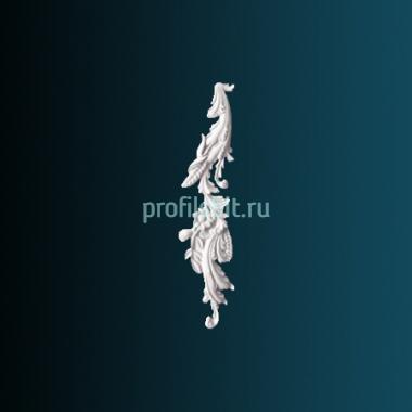 Декоративный орнамент Перфект G2329L 680х155х30 мм белый полиуретан