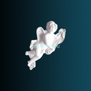 Декоративный орнамент Перфект G2333L 307х160х49 мм белый полиуретан