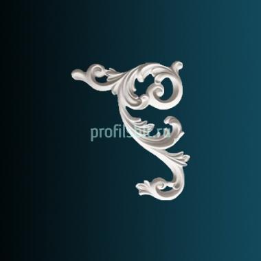 Декоративный орнамент Перфект G2337L 500х400х35 мм белый полиуретан