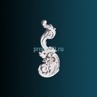 Декоративный орнамент Перфект G2343R 315х142х35 мм белый полиуретан