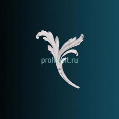 Декоративный орнамент Перфект G2353L 241х191х20 мм белый полиуретан