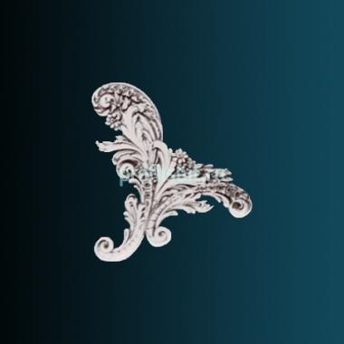 Декоративный орнамент Перфект G2356R 287х312х30 мм белый полиуретан