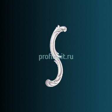 Декоративный орнамент Перфект G2357L 286х114х20 мм белый полиуретан