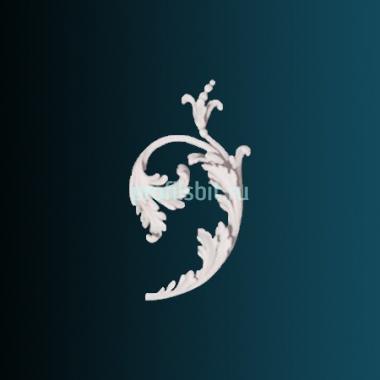 Декоративный орнамент Перфект G2358R 305х152х20 мм белый полиуретан