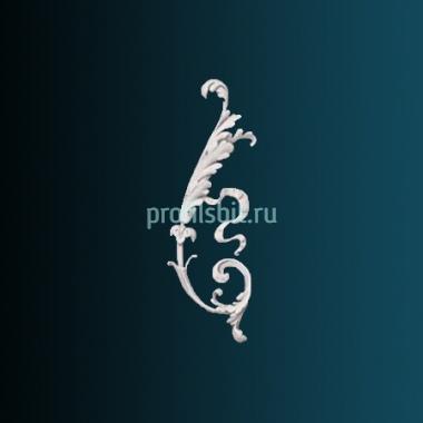 Декоративный орнамент Перфект G2359R 330х159х20 мм белый полиуретан