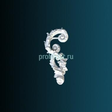 Декоративный орнамент Перфект G2362L 130х65х25 мм белый полиуретан