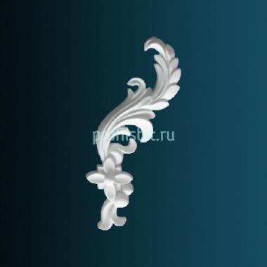 Декоративный орнамент Перфект G2364L 207х104х25 мм белый полиуретан