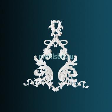 Декоративный орнамент Перфект G2411 530х460х25 мм белый полиуретан