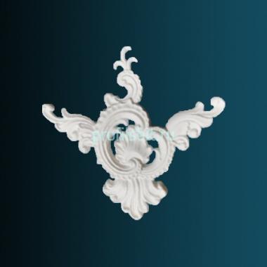 Декоративный орнамент Перфект G2415 270х270х16 мм белый полиуретан