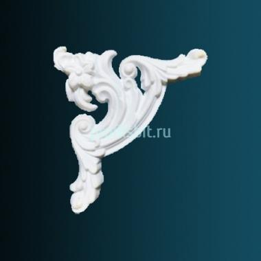 Декоративный орнамент Перфект G2416L 130х140х15 мм белый полиуретан
