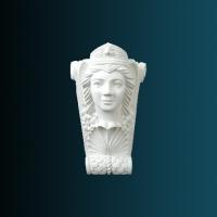 Декоративный орнамент Перфект K5011 582х345х210 мм белый полиуретан