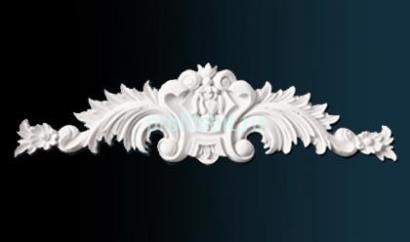 Декоративный орнамент Перфект P1011 75х294х22 мм белый полиуретан