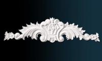 Декоративный орнамент Перфект P1017 150х590х30 мм белый полиуретан