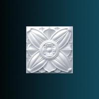 Декоративный орнамент Перфект P1105 82х82х10 мм белый полиуретан