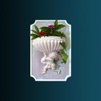 Декоративный светильник Перфект K5014 385х360х181 мм белый полиуретан