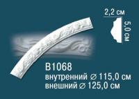 Круговой молдинг Перфект B1068 50х22 мм белый полиуретан