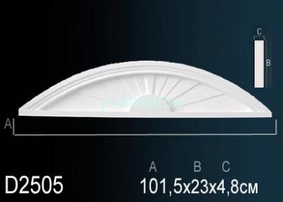 Обрамление дверей Перфект D2505 230х1015 мм белый полиуретан