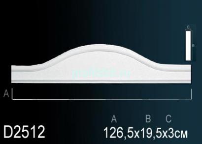 Обрамление дверей Перфект D2512 195х1265 мм белый полиуретан