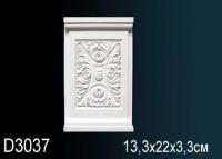 Обрамление дверей Перфект D3037 220х133 мм белый полиуретан