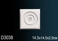 Обрамление дверей Перфект D3038 145х145 мм белый полиуретан