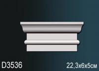 Обрамление дверей Перфект D3536 223х60 мм белый полиуретан