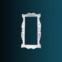 Обрамление зеркала Перфект K1005 850х450х55 мм белый полиуретан