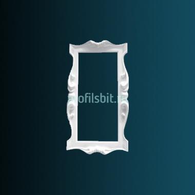 Обрамление зеркала Перфект K1005 850х450х55 мм белый полиуретан