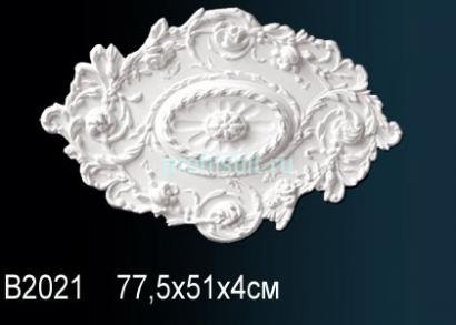 Потолочная розетка Перфект B2021 775 мм белый полиуретан