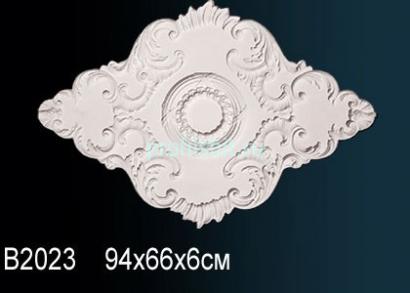 Потолочная розетка Перфект B2023 940 мм белый полиуретан