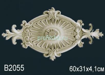 Потолочная розетка Перфект B2055 305 мм белый полиуретан