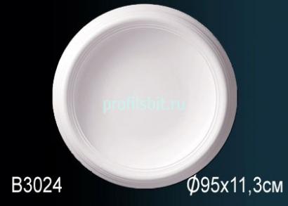 Потолочная розетка Перфект B3024 950 мм белый полиуретан