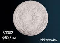 Потолочная розетка Перфект B3082 505 мм белый полиуретан