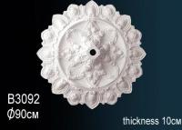 Потолочная розетка Перфект B3092 903 мм белый полиуретан