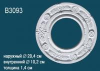 Потолочная розетка Перфект B3093 204 мм белый полиуретан