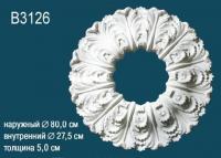 Потолочная розетка Перфект B3126 800 мм белый полиуретан