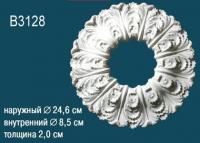 Потолочная розетка Перфект B3128 245 мм белый полиуретан