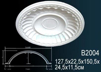 Потолочный купол Перфект B2004 1505 мм белый полиуретан