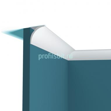 Потолочный плинтус 60 мм Перфект Плюс P147 2 м белый ударопрочный полимер