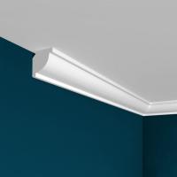 Потолочный плинтус Перфект Плюс P38 20 мм 2 м белый ударопрочный полимер