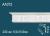 Потолочный плинтус с орнаментом Перфект AA072 159х172х65 мм 2,4 м белый полиуретан