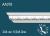 Потолочный плинтус с орнаментом Перфект AA076 80х102х65 мм 2,44 м белый полиуретан