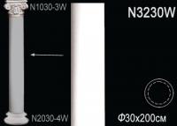 Ствол колонны Перфект N3230W 2000х300х300 мм белый полиуретан