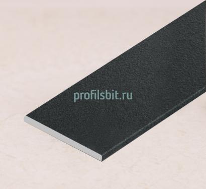 Алюминиевая полоса 30 мм антрацит муар 2 мм толщина полосы 3м